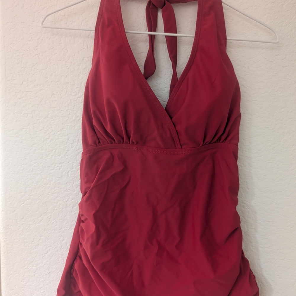 Red Halter Swimsuit